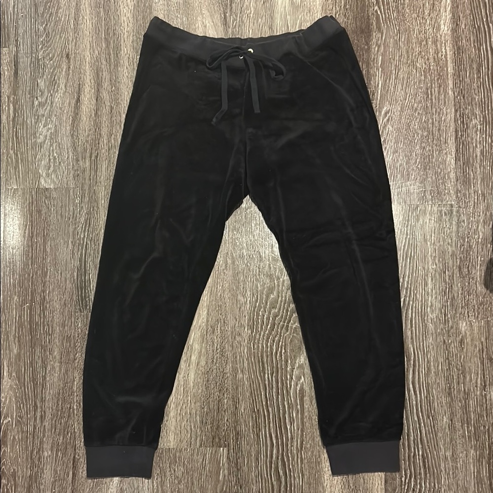 Juicy Couture Black Velour Joggers